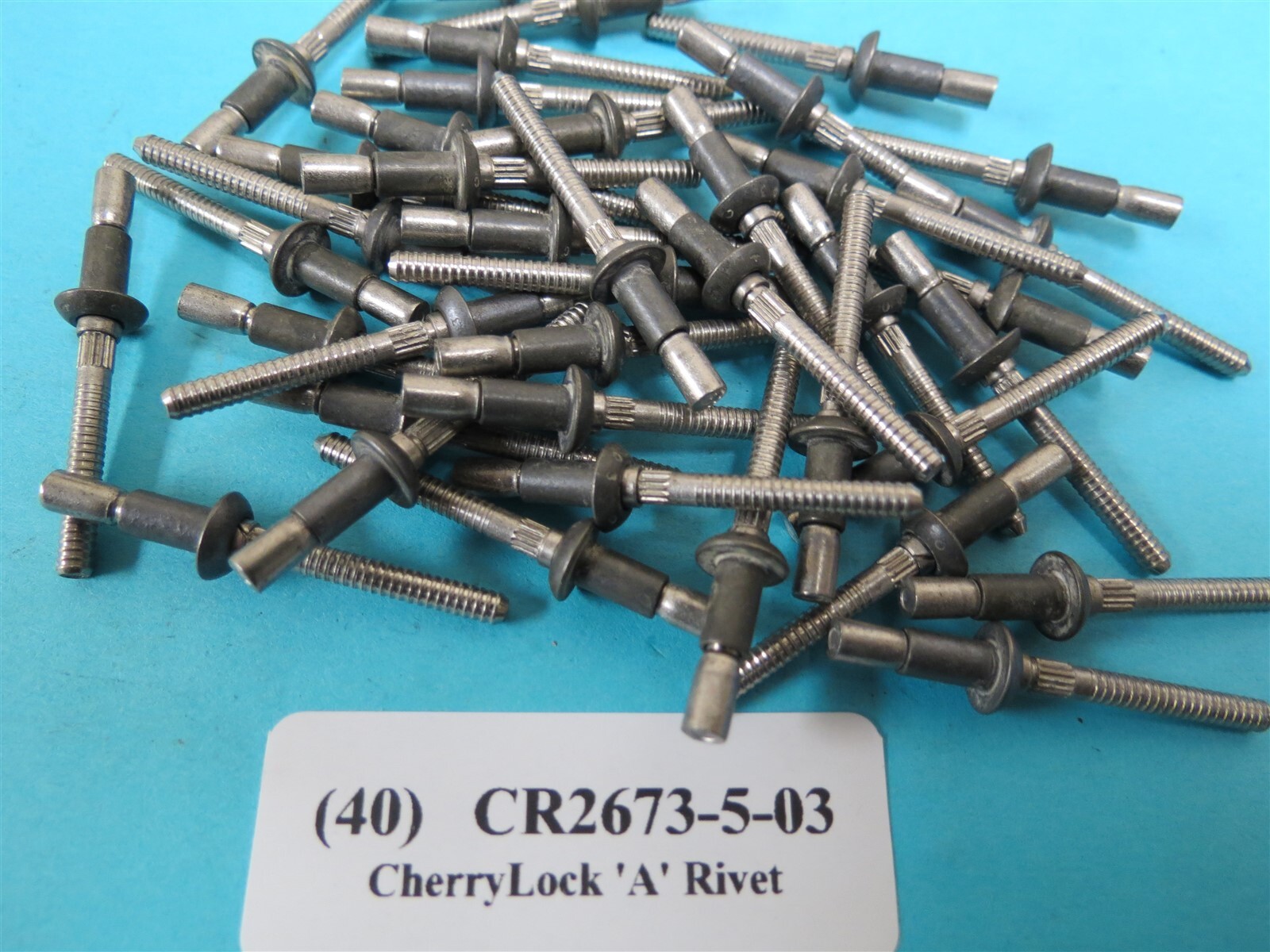 (40) CR2673-5-03 CherryLock “A” NAS1398C5-03 Monel 5/16 Rivet .126 to .187 Grip