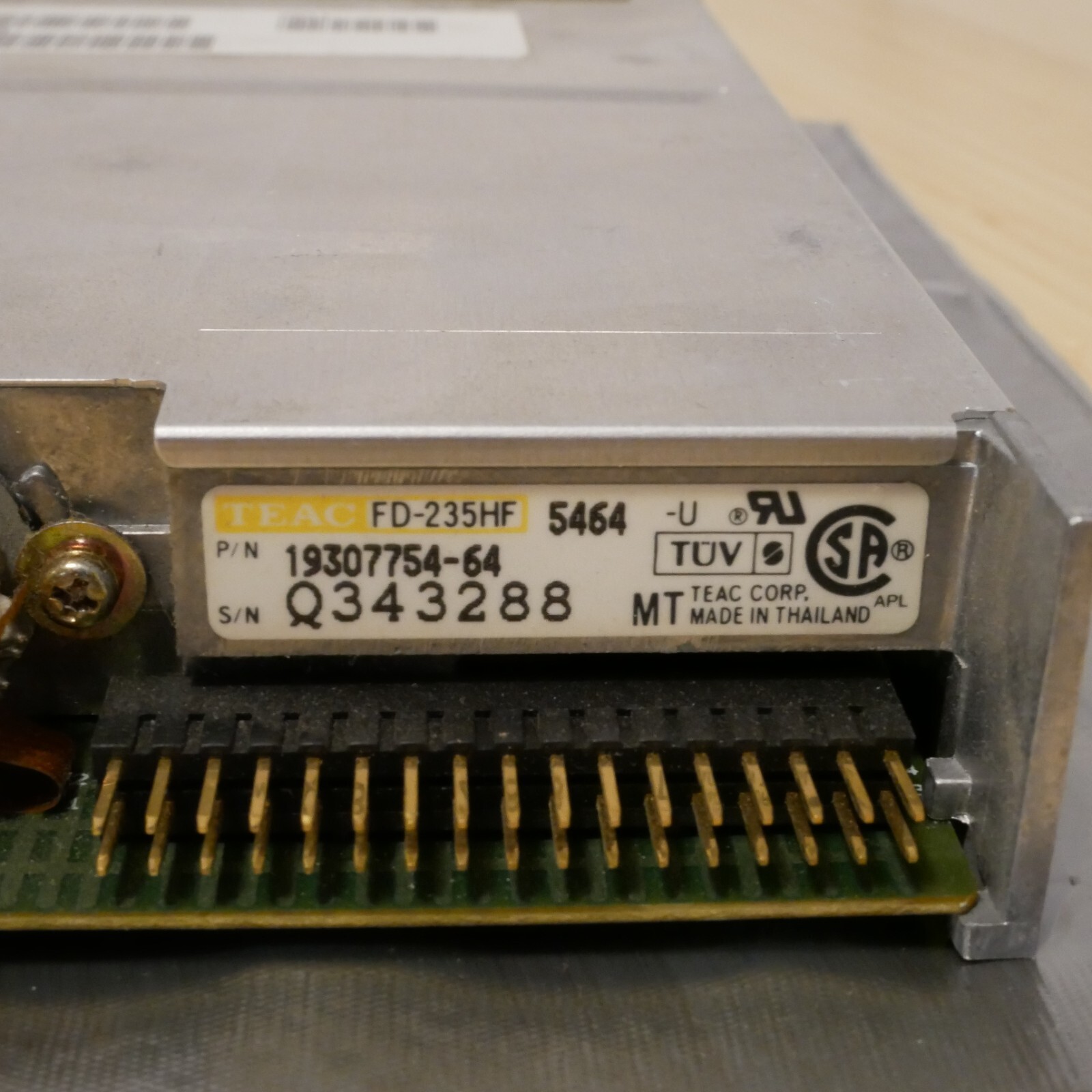 TEAC 3.5 inch Internal Floppy Disk Drive Model FD-235HF Tested & Working - 26
