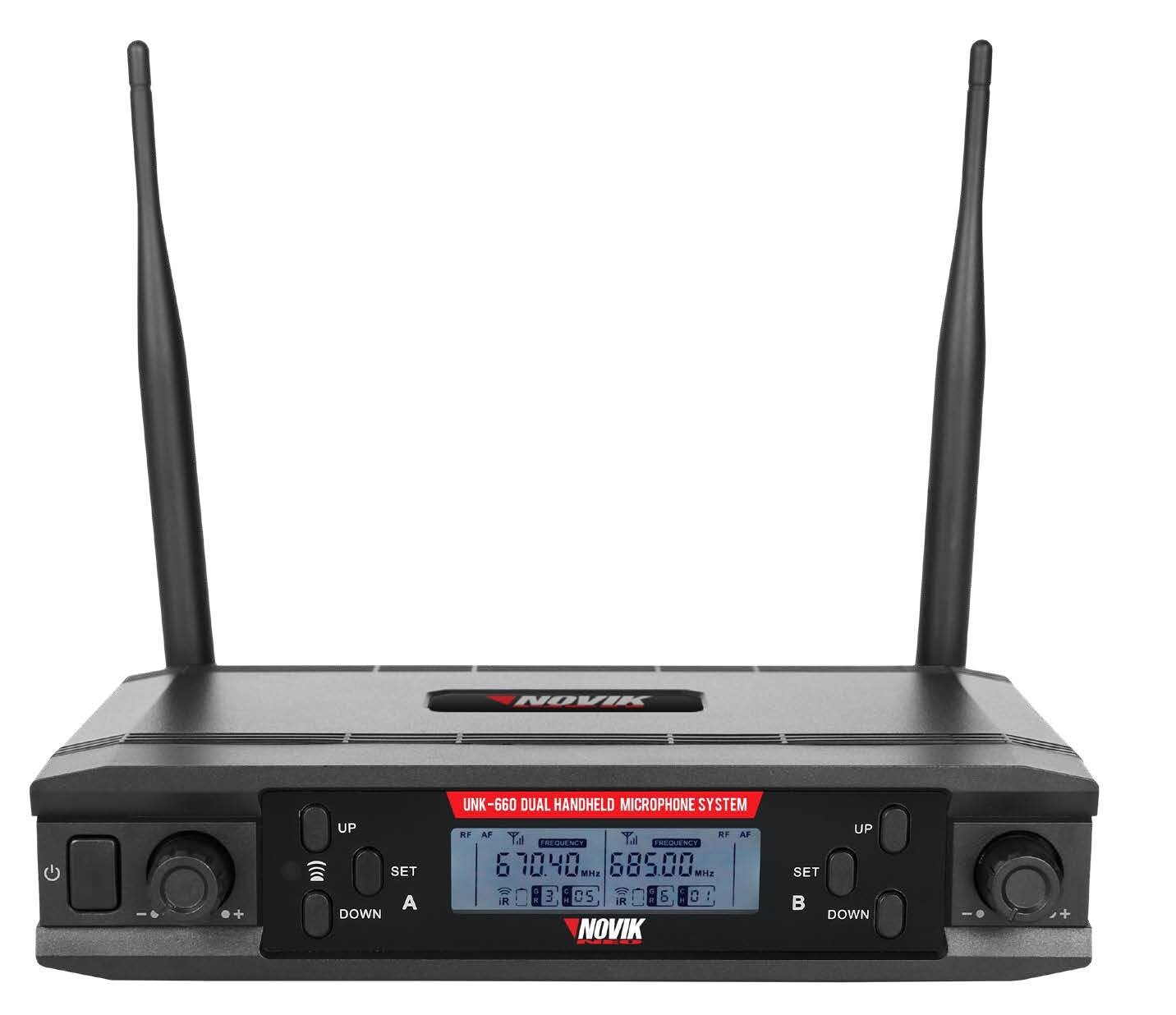 NOVIK NEO UNK 660 - DUAL HANDHELD MICROPHONE WIRELESS SYSTEM