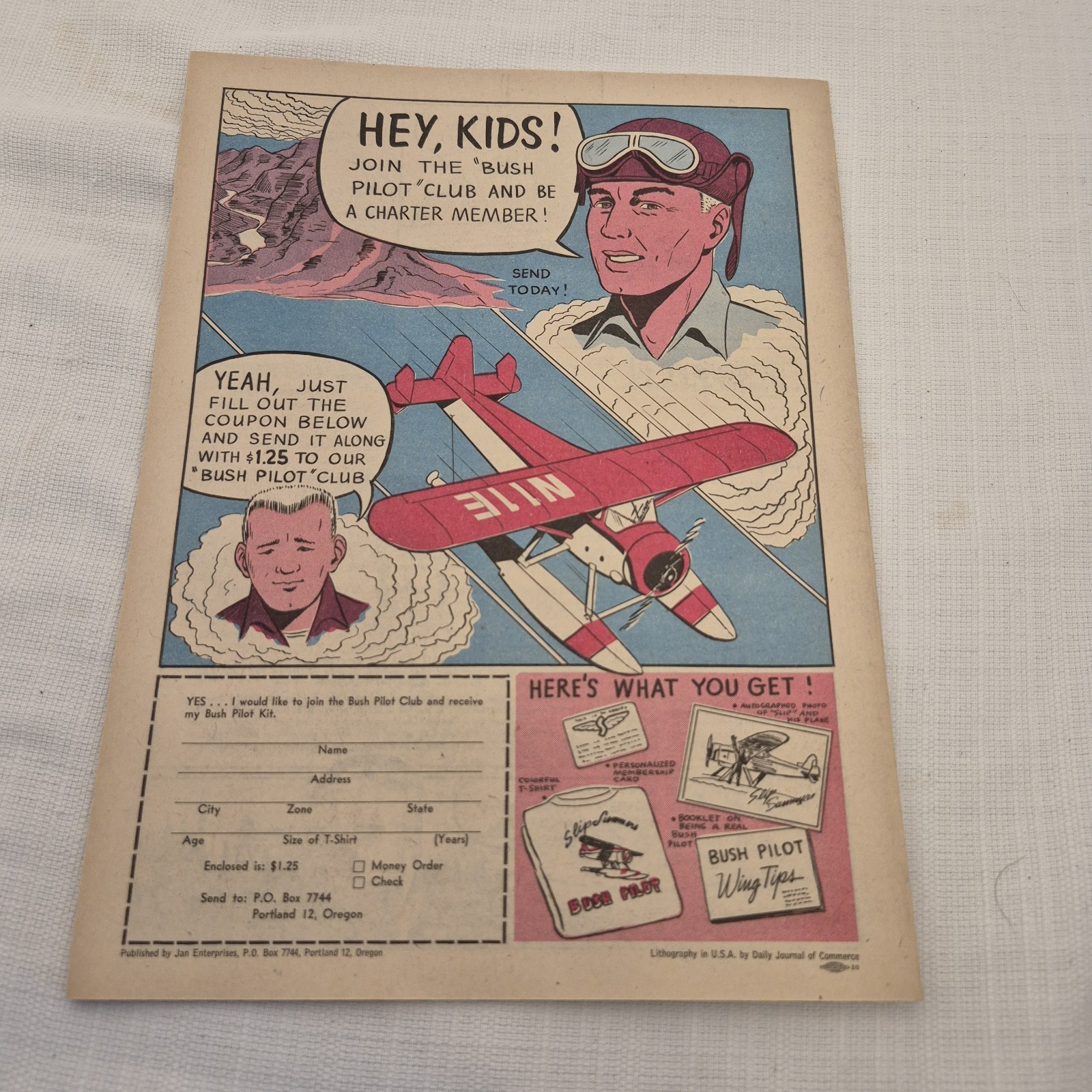 VTG ** Alaska Bush Pilot Alaskan Salish PNW West Coast Collectible Comic No 1-1