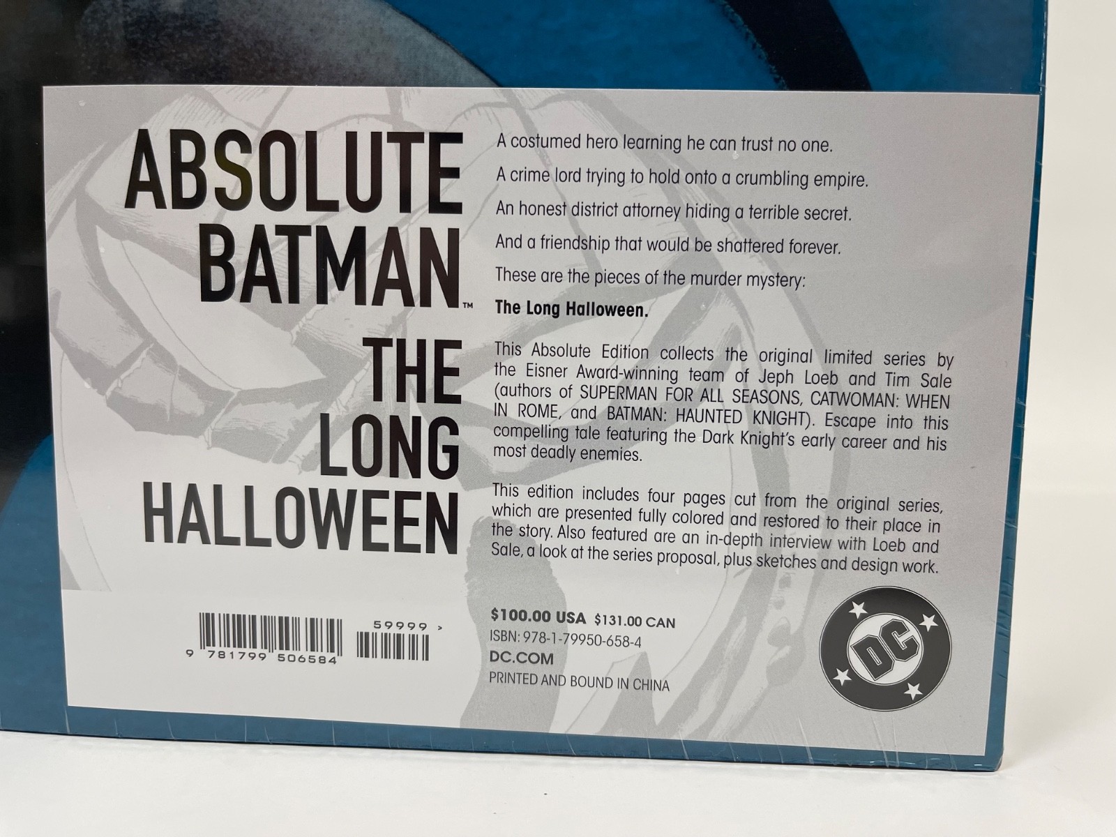 Absolute Batman The Long Halloween 2026 EDITION DC Comics HC Sealed