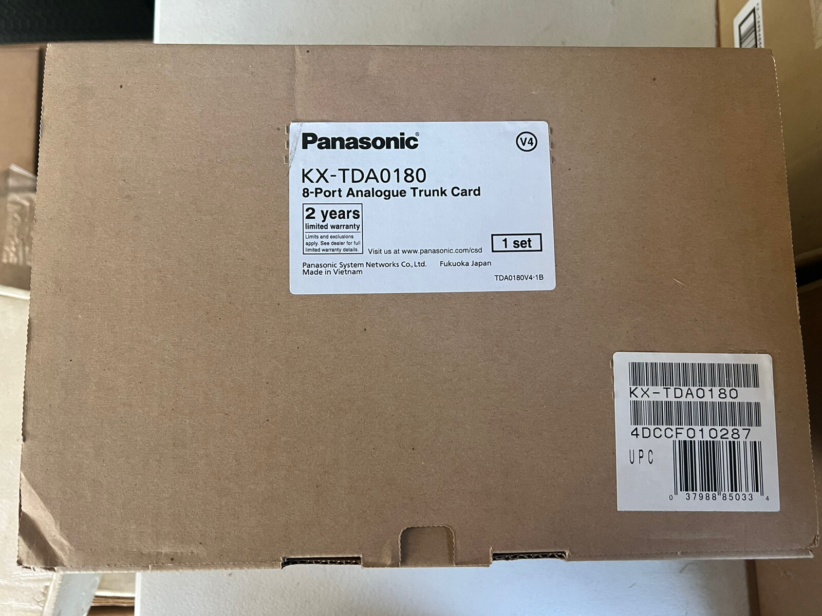 PANASONIC KX-TDA0180 LCOT8 Analog Trunk Card *New in original box*