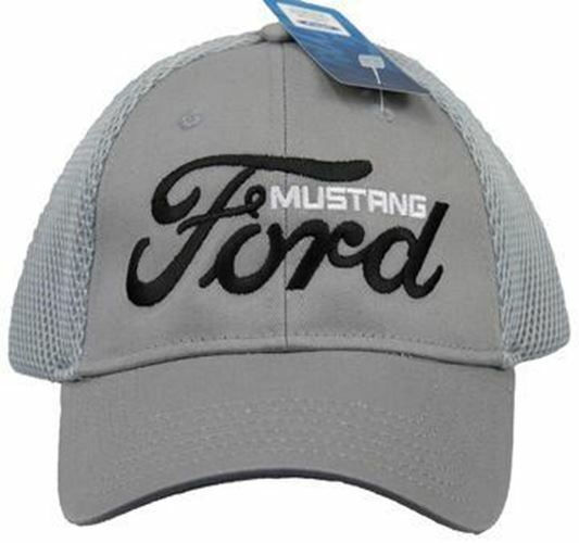 Ford Mustang Mesh Hat in Grey. One of 3 Colors. See Them All & Get FREE SHIPPING