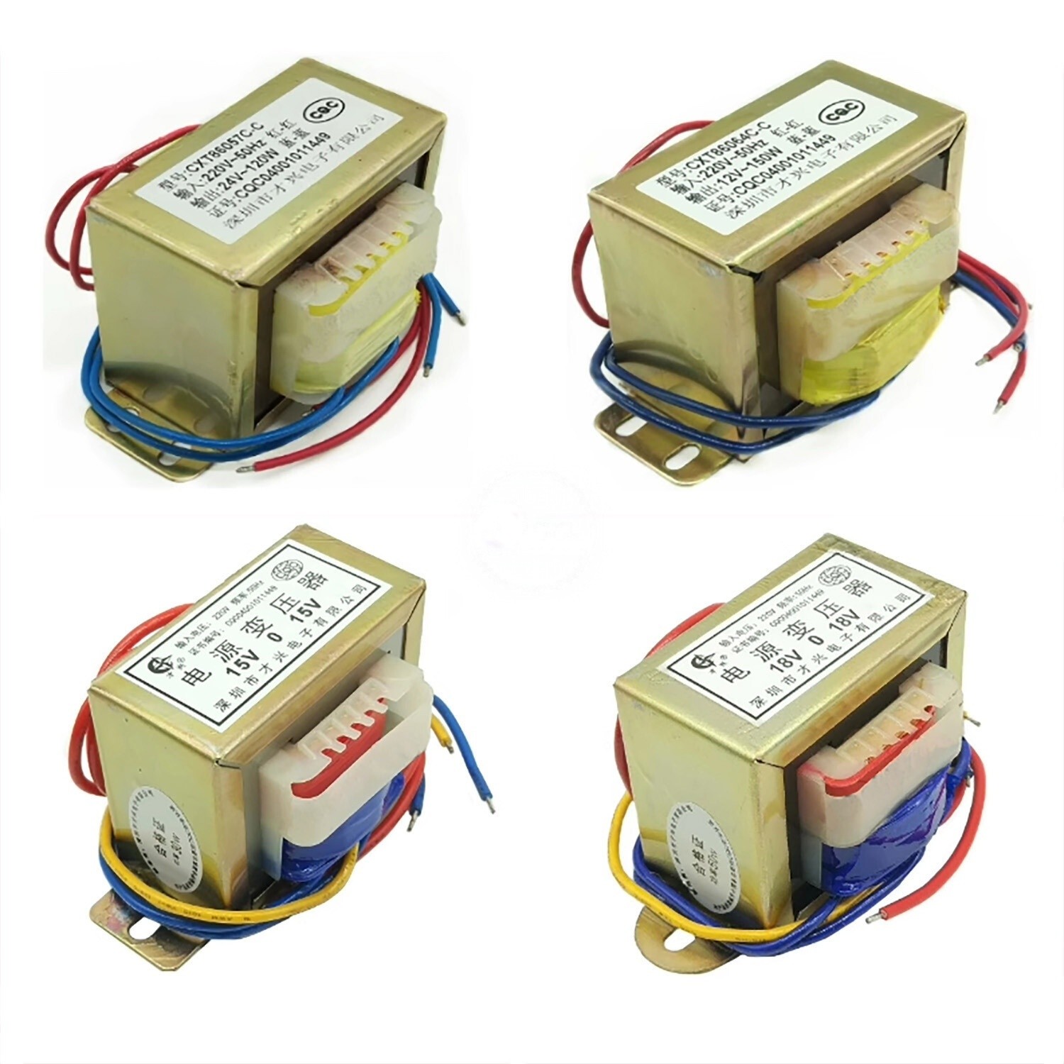 60W 80W 100W Power Transformer Output AC 6V 9V 12V 15V 18V to 380V Single/Dual