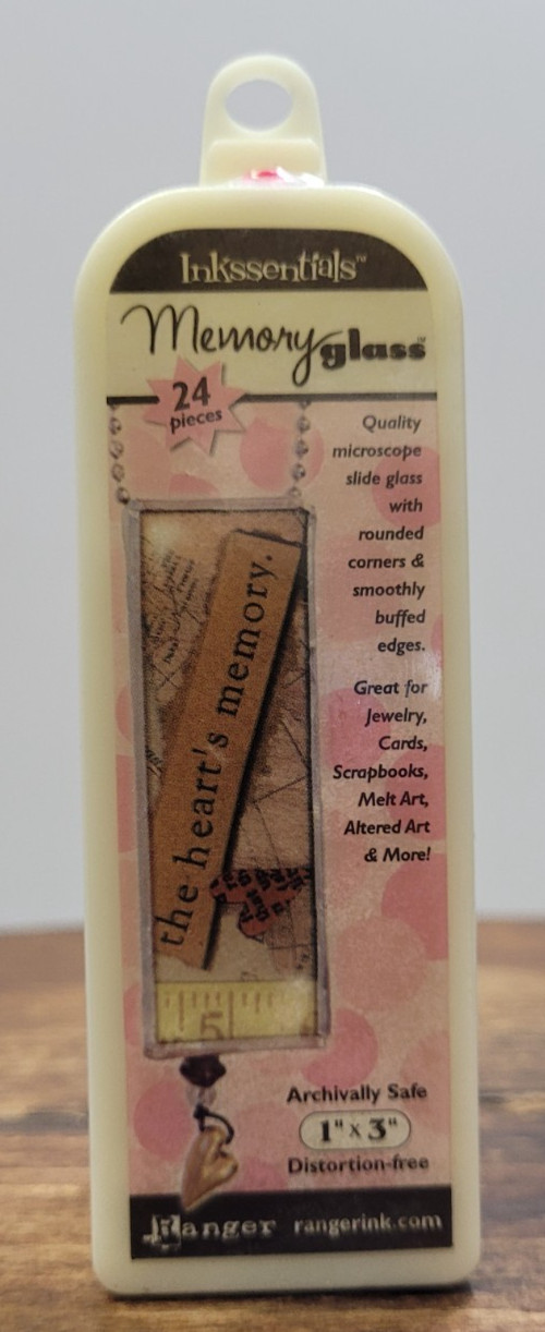 Ranger inkssentials 2004 Memory Glass 24 Pieces 1x3in Archival Safe Mixed Media