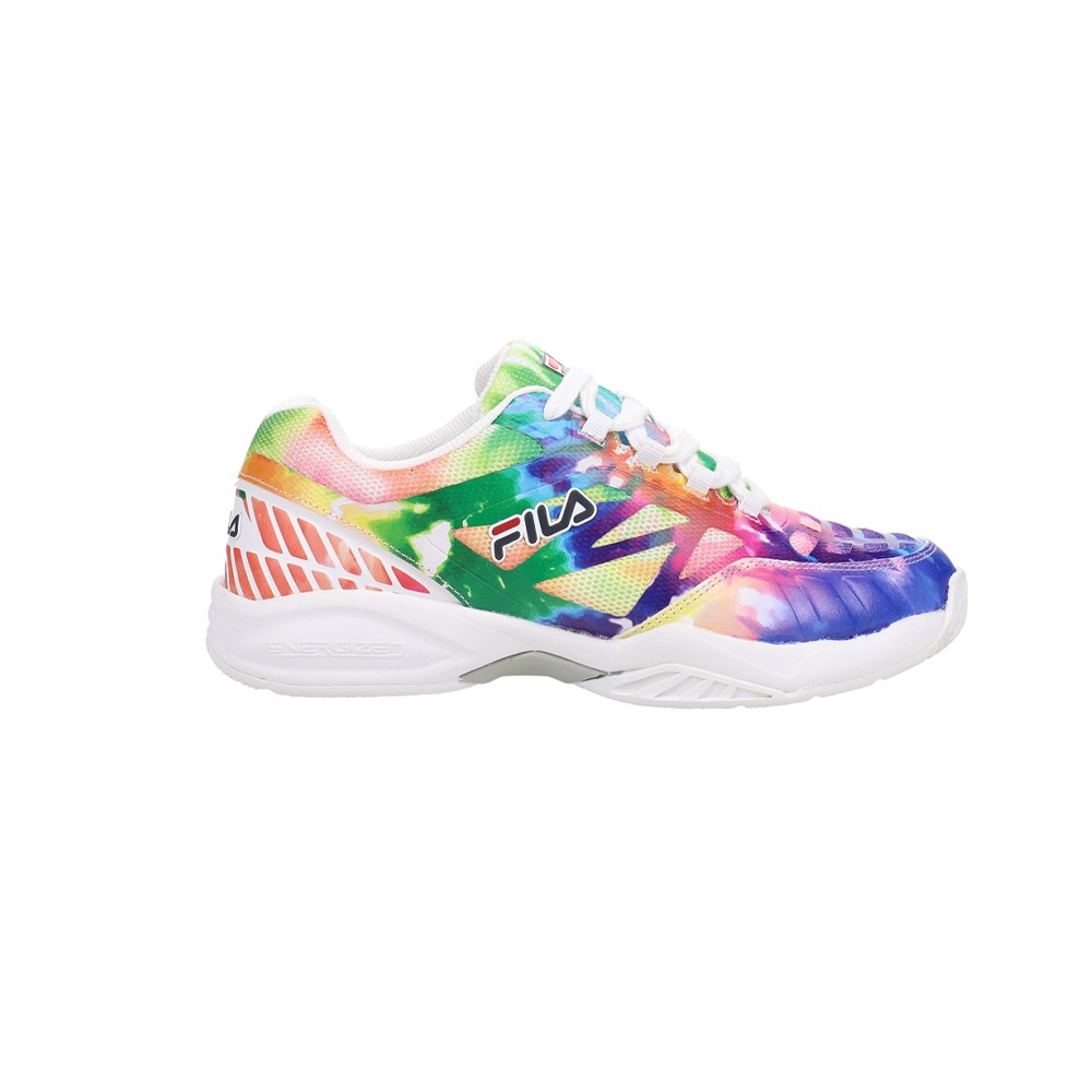 Fila Axilus Tie Dye Lace Up Tennis  Youth Girls Multi Sneakers Athletic Shoes 3T