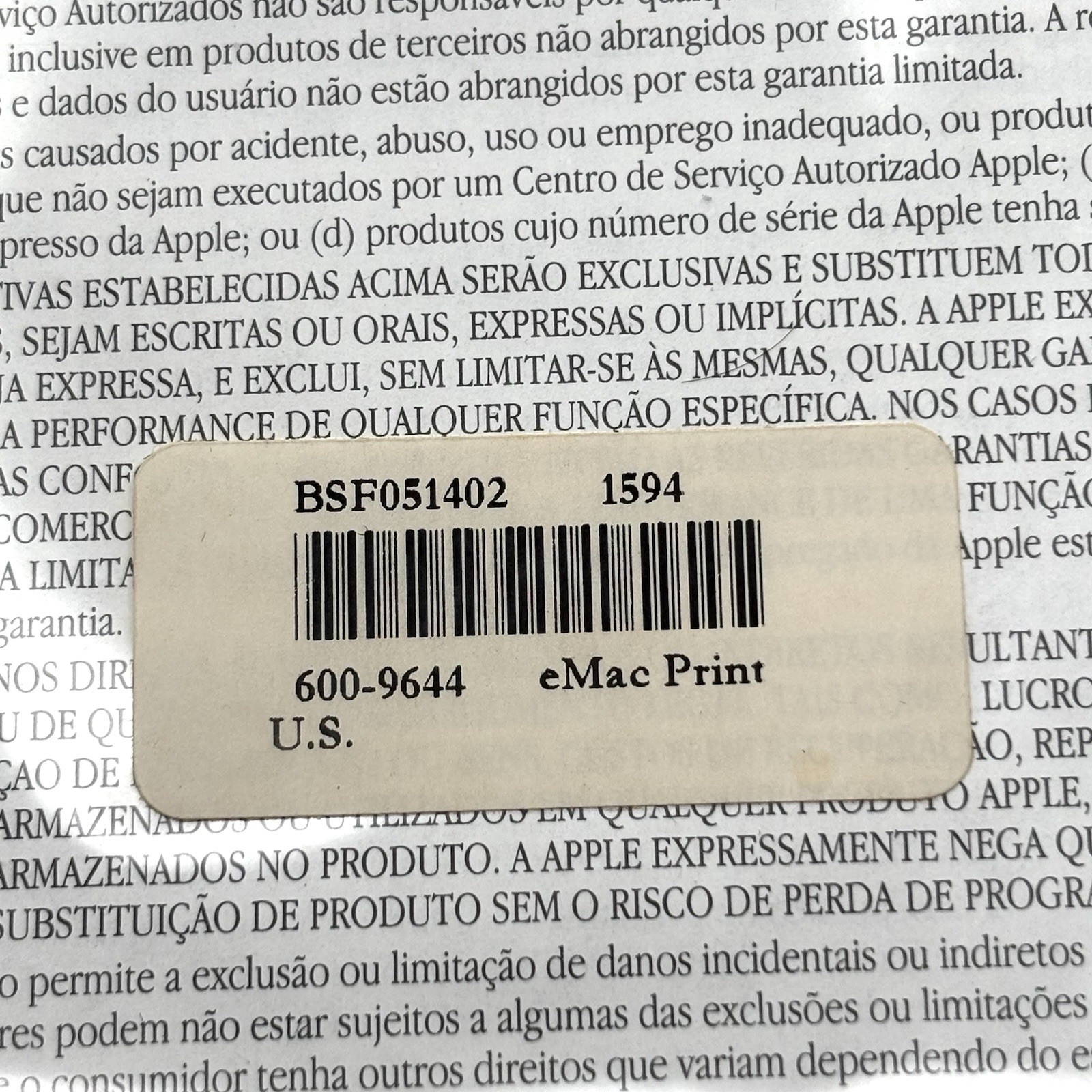 eMac Setup, User's Guide, Other Ephemera, 2002