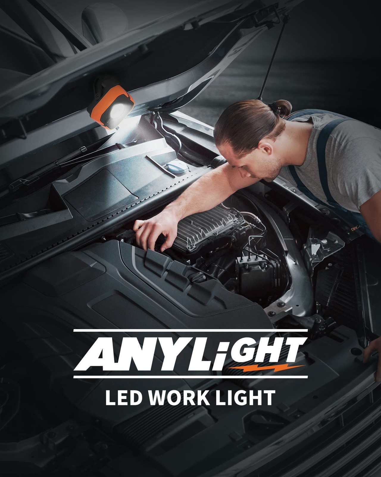 Rechargeable Work Light with 4 Modes, 1200LM Magnetic Work Light