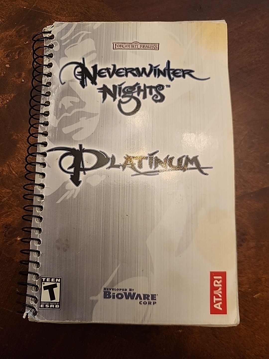 Game Manual for Neverwinter Nights: Platinum Atari 2004 BioWare   MANUAL Only!!!