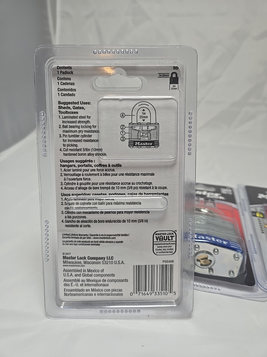 Master 5D padlock x3