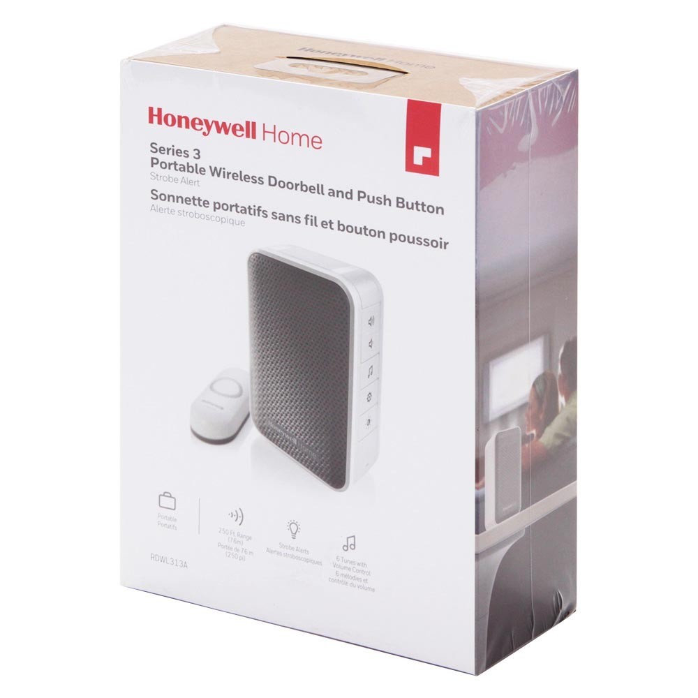 ✅ RDWL313A Honeywell Home 3 Series Portable Wireless Doorbell and Push Button