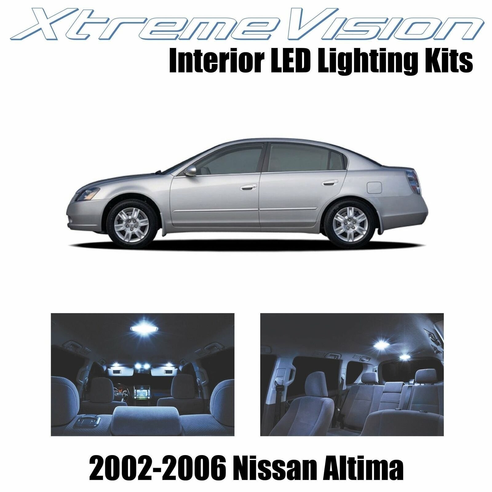 XtremeVision Interior LED for Nissan Altima Sedan 2002-2006 (10 PCS) Cool White
