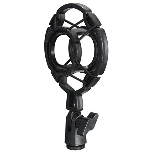 ThtRht 2 Pack Microphone Shock Mount Clip Universal Mic Mounts black