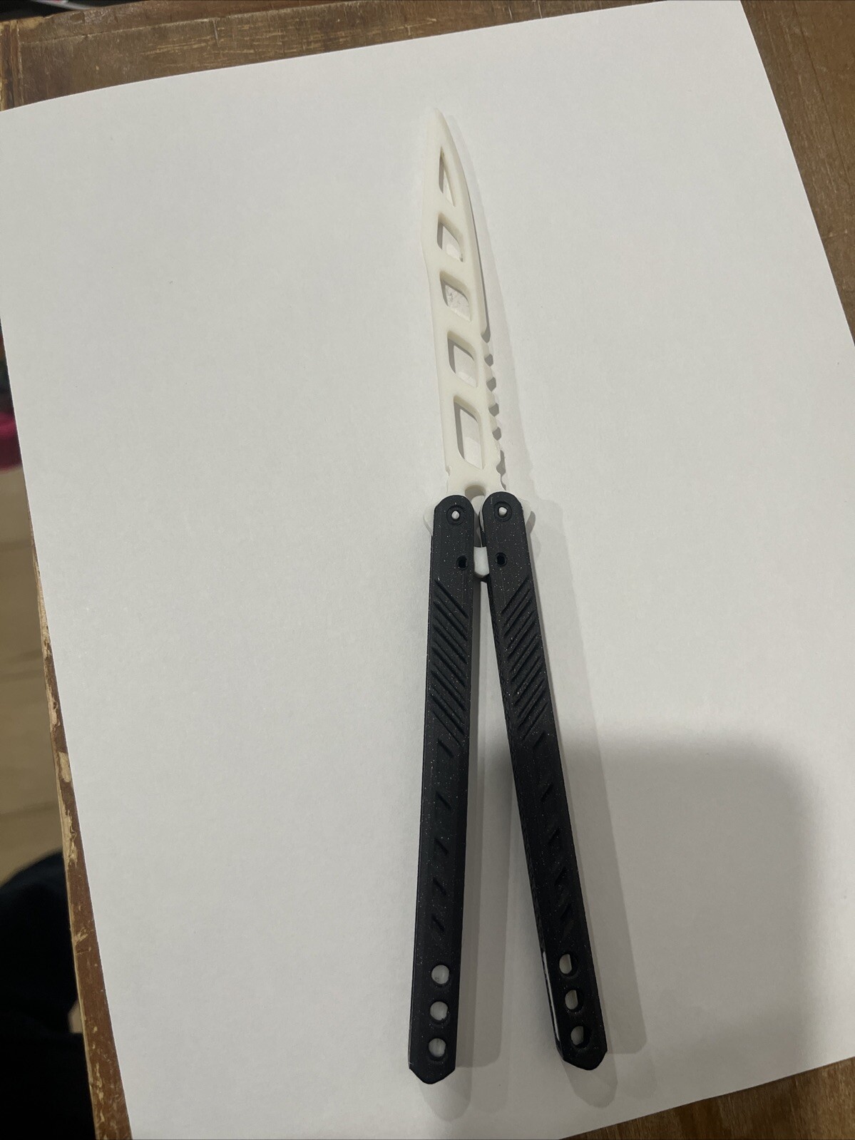 Practice Butterfly Knife, Practice Blade, 3D Printed