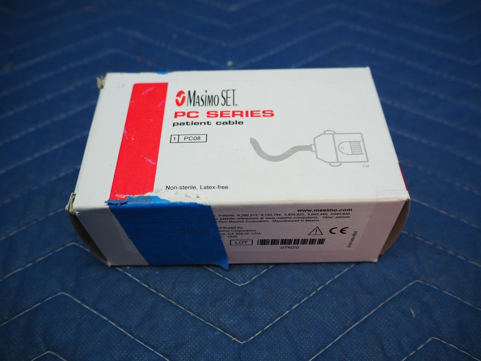 New Genuine Masimo PC Series Ref. 1005 SpO2 Extension / Preamp Cable  LNOP  8FT