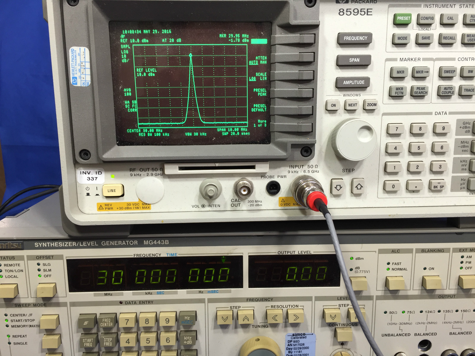 Anritsu MG443B Synthesizer / Level Generator, Tested
