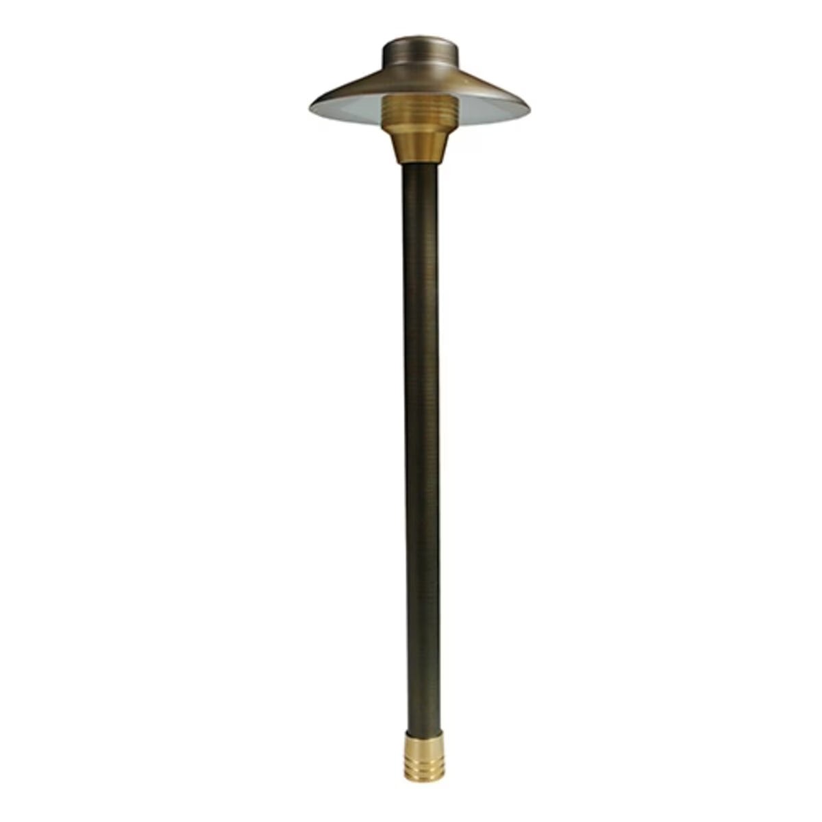 Unique Centaurus 6" Path Light 18" Brass Weathered 2W 3000K