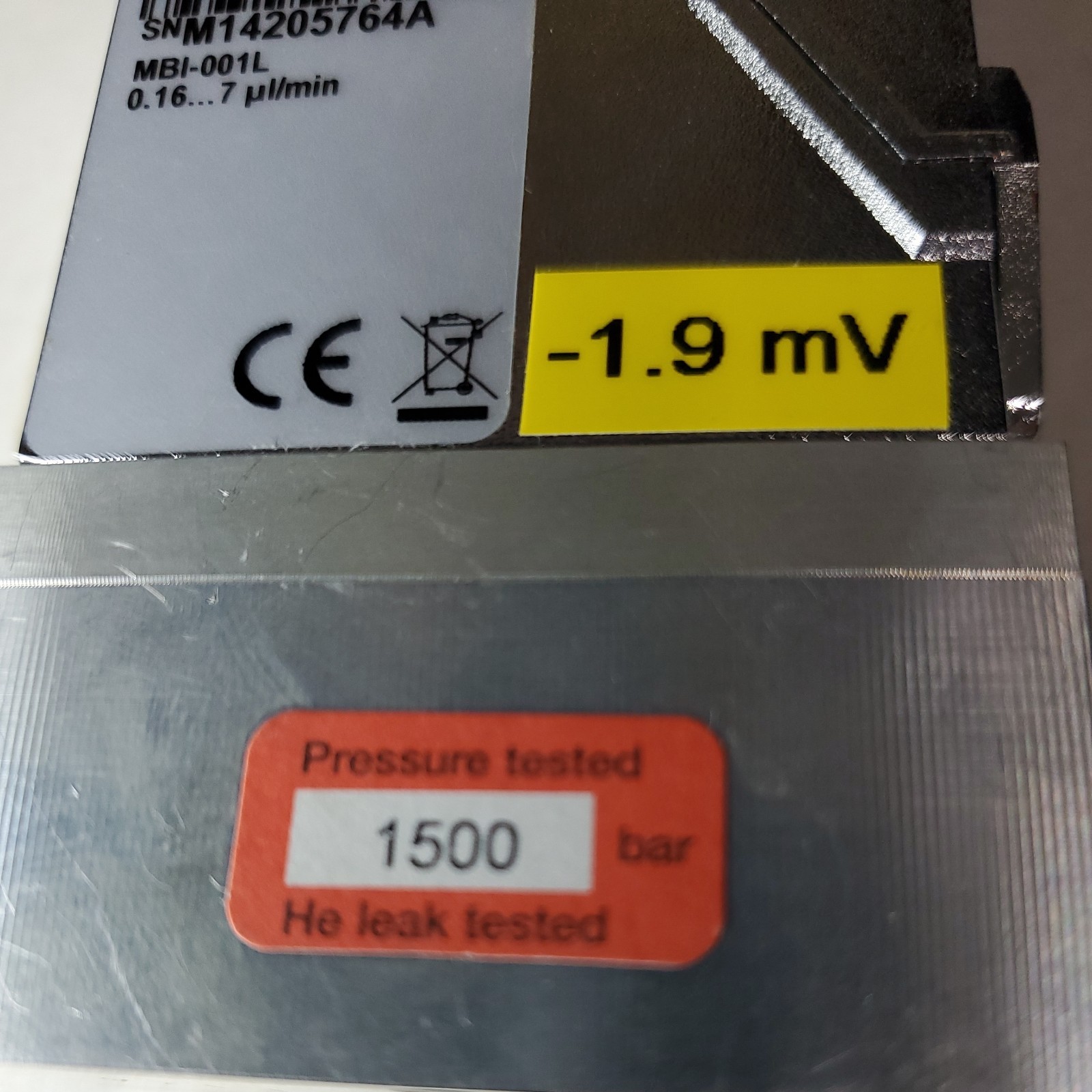 Bronkhorst μ-FLOW MBI-001L Mass Flow Controller 0.16–7 µL/min @digital