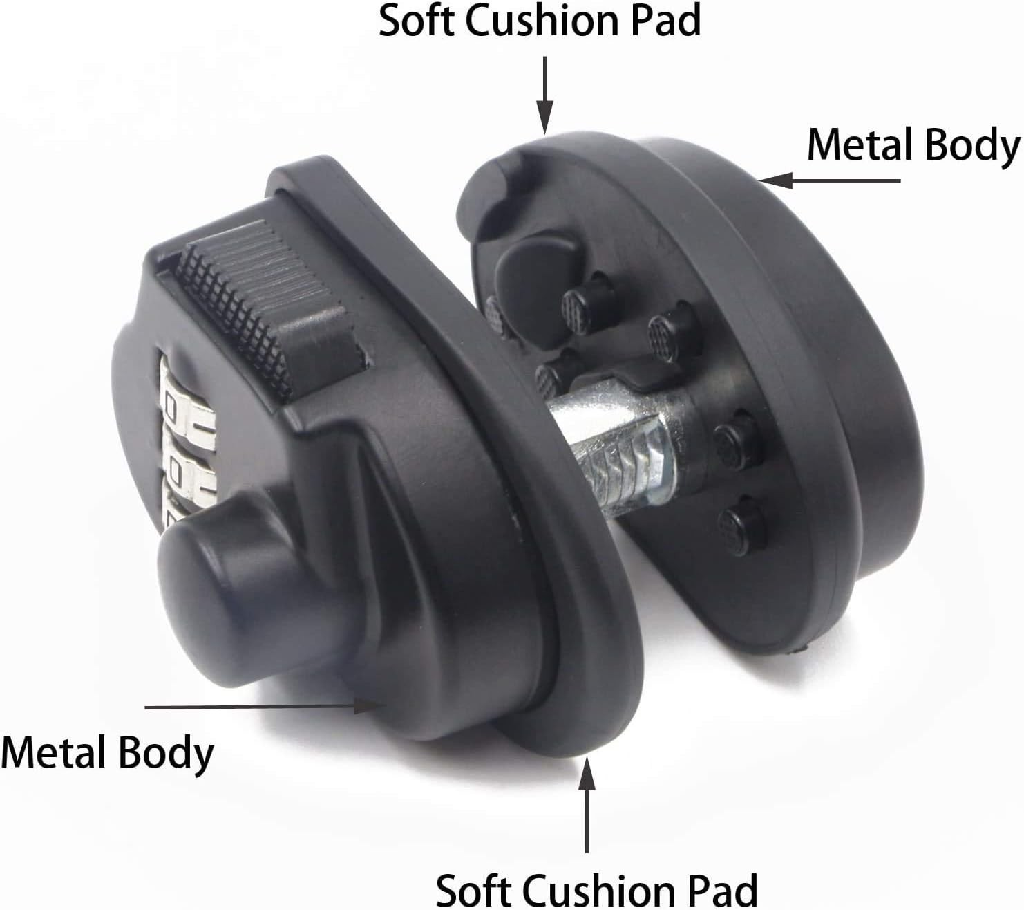 Tamper-Resistant Iron Trigger & Cable Lock - Compatible with Various Firearms