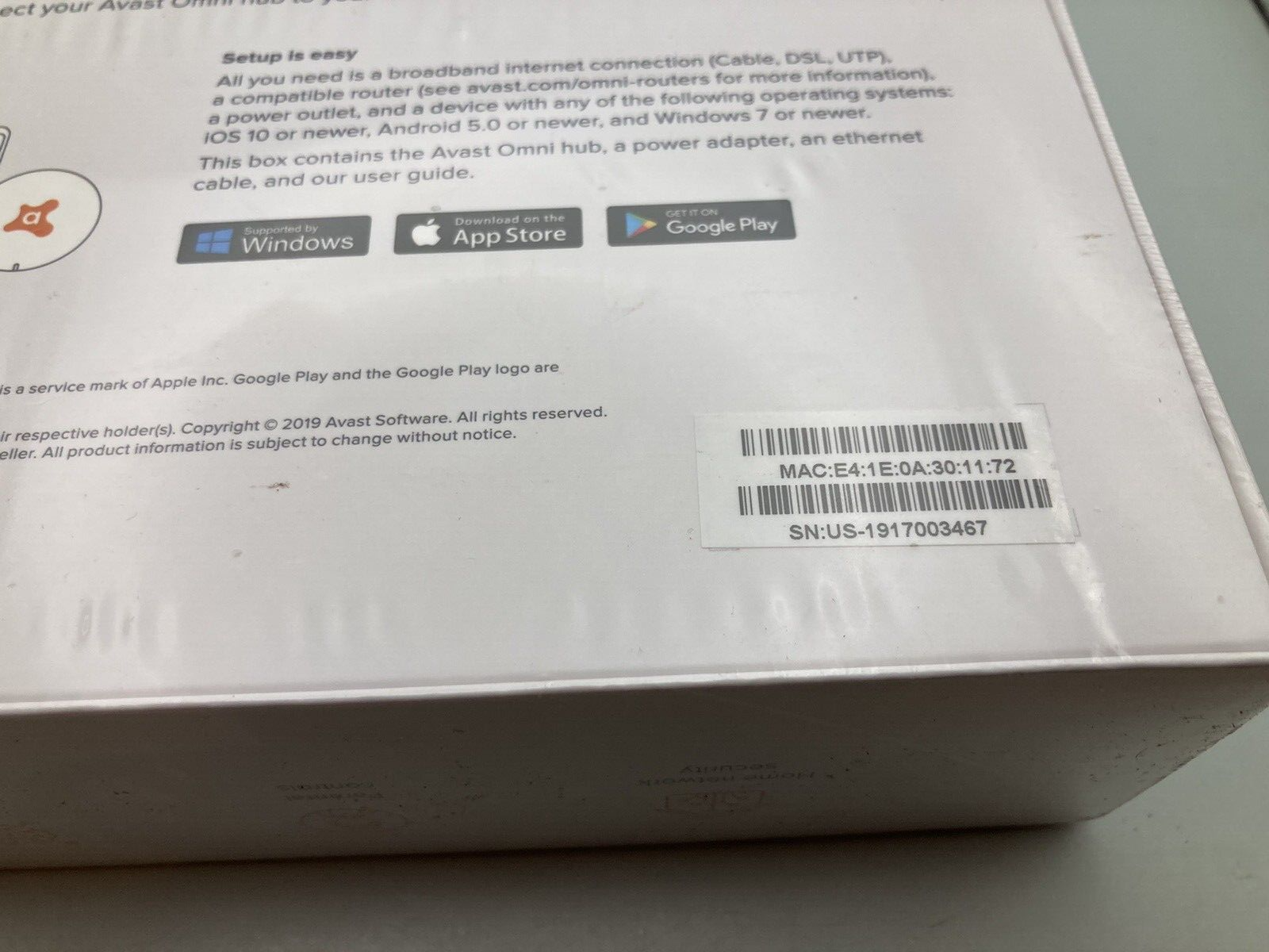 AVAST Omni Security Everywhere You Connect. New in box.