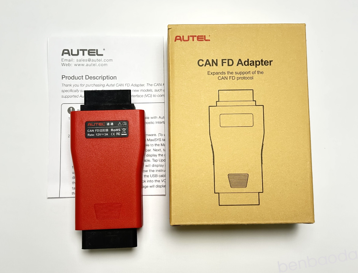 Autel CAN FD Adapter Work for Autel VCI /Maxisys Elite/MaxiFlash Elite J2534-VCI