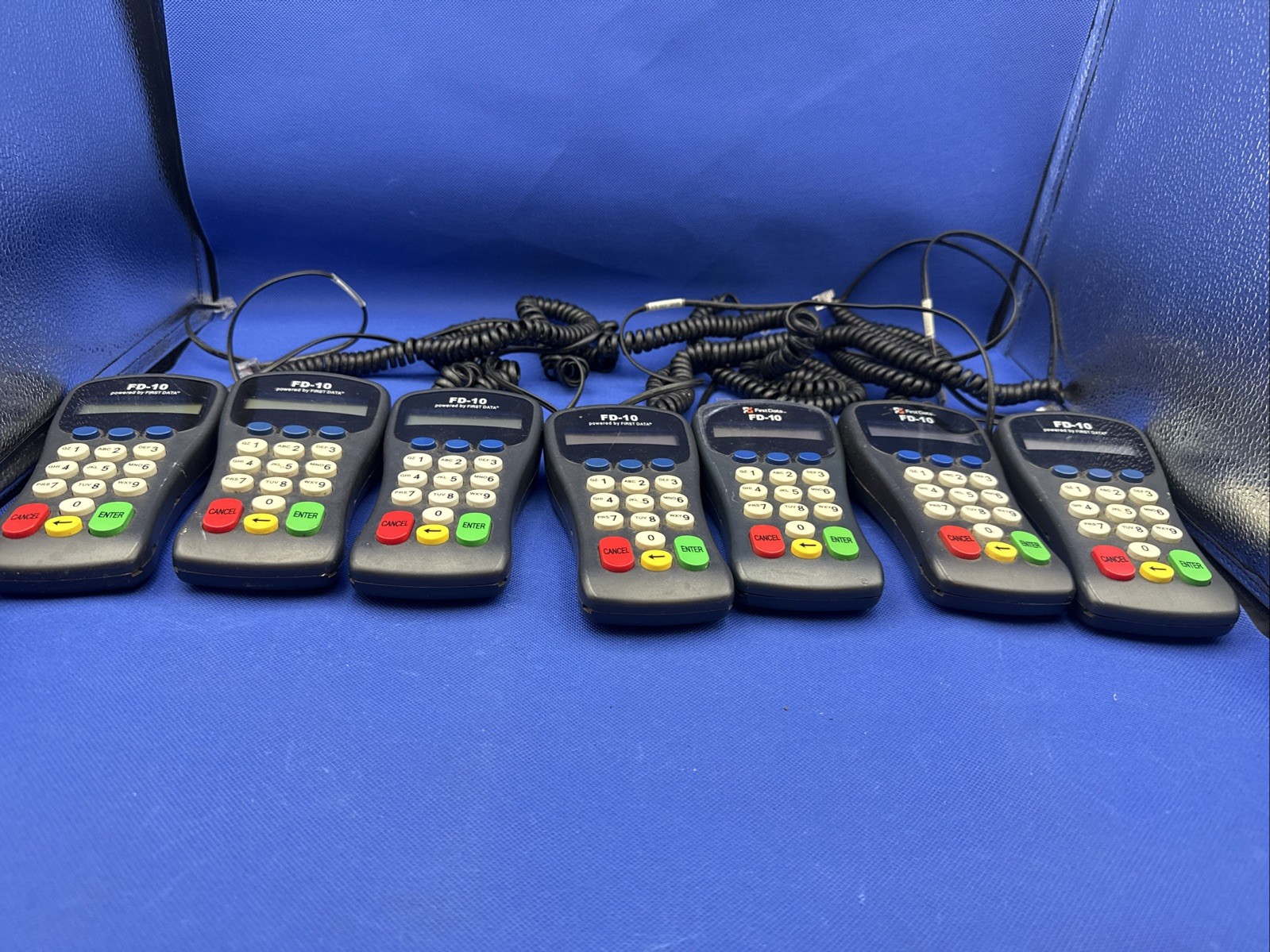 Lot Of 7 First Data FD-10 PINPAD Credit Card 8001 PCI
