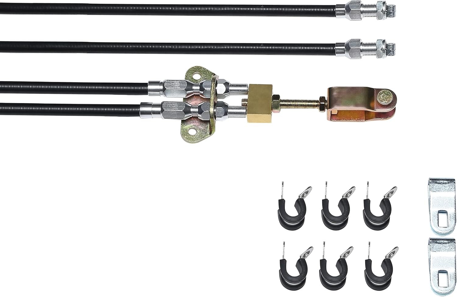 Universal Emergency Parking Brake Cable Complete Kit Replace 330-9371