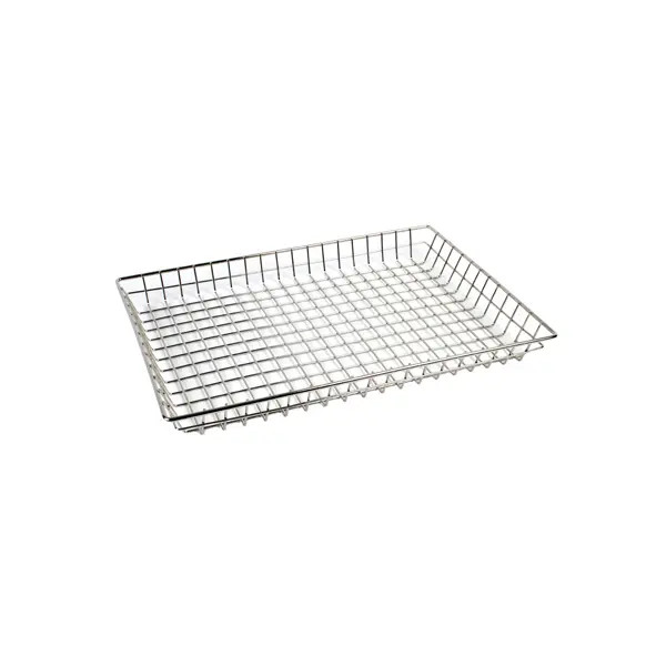 Thunder Group CRDB1626 16" x 26" Nickel Plated Wire Display Basket