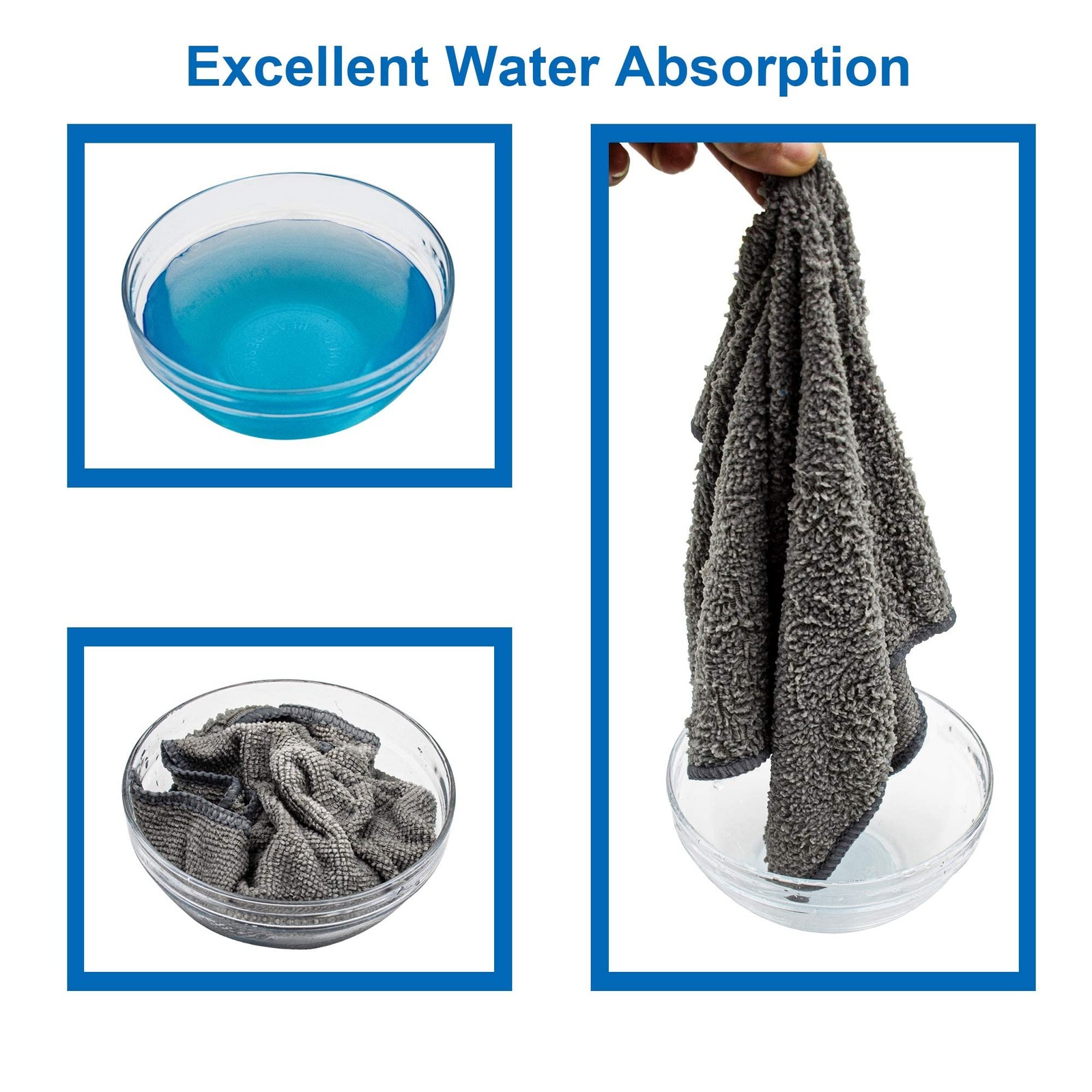 FIXSMITH Microfiber Cleaning Cloth-Pack of 50, Multi-Functional Towels, Size: