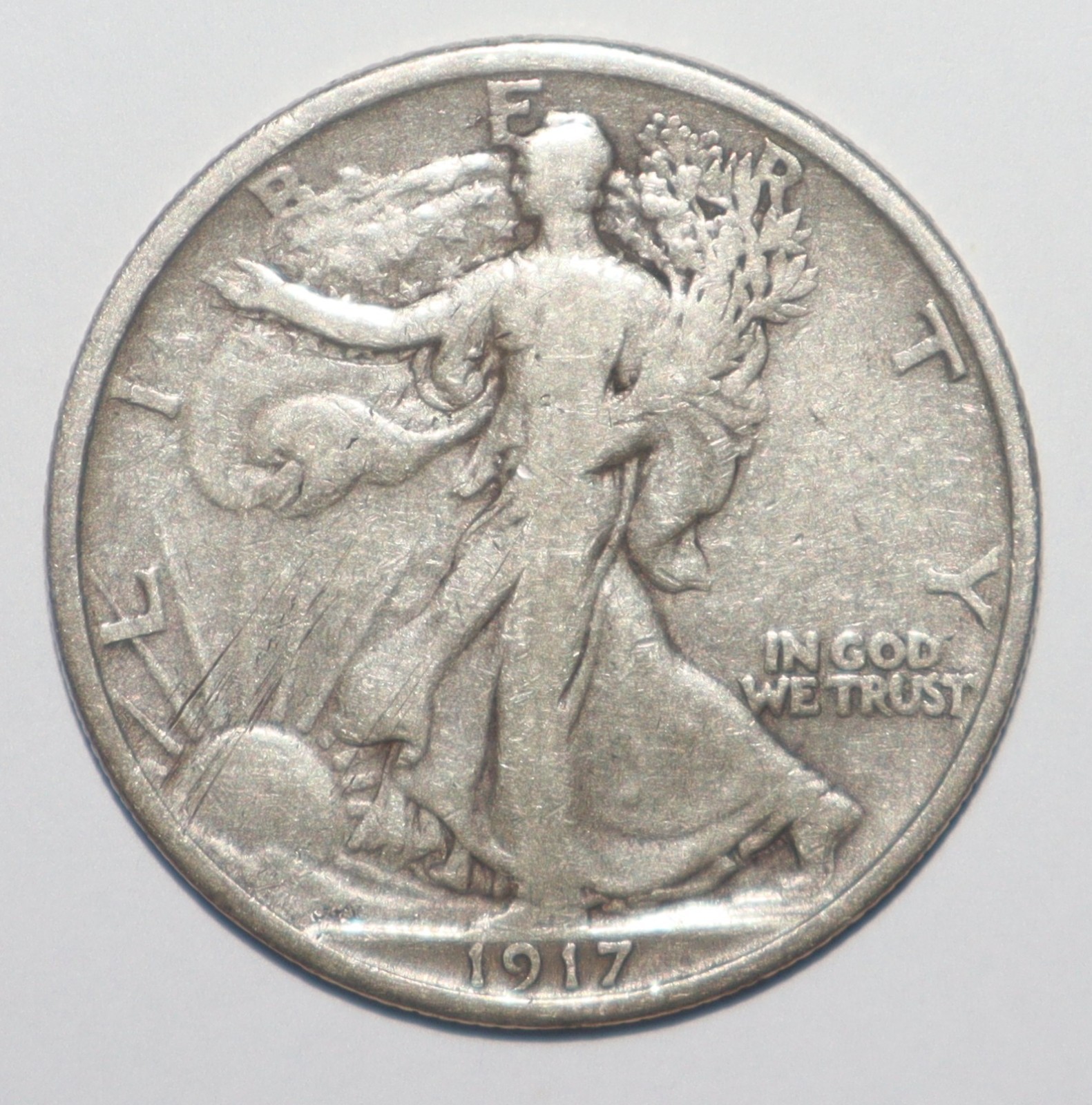 1917 Walking Liberty Half Dollar FINE (H255)