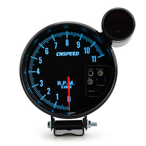 7 Color 11K RPM Tachometer Led Gauge+Shift Light Black of 5in /120mm Gauges US