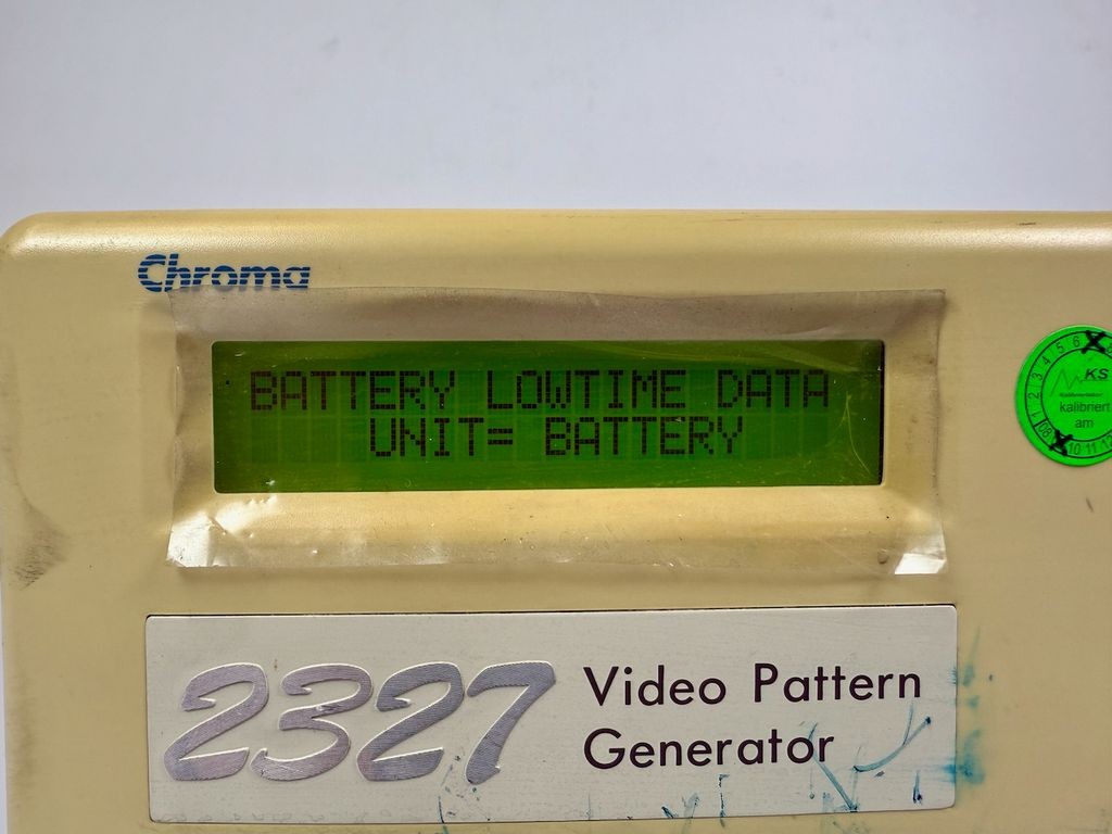 Chroma ATE 2327 Video Pattern Generator up to 250MHz NTSC PAL SECAM