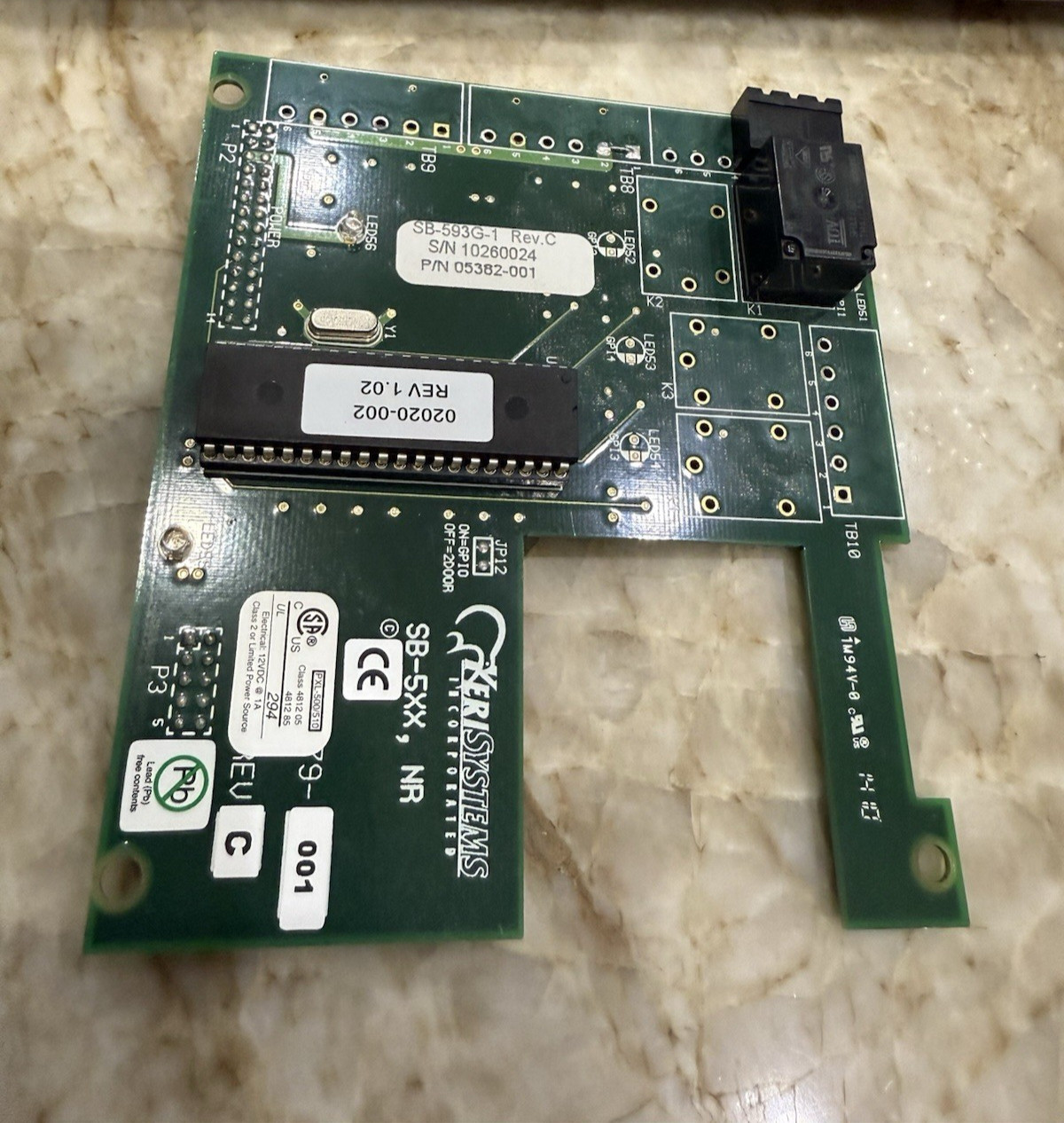 Keri Systems PXL-500 Tiger Controller SB593 Satellite Board A-6