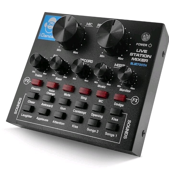 iDance live station Wireless Audio mixer Sound Card - sound FX, voice change...