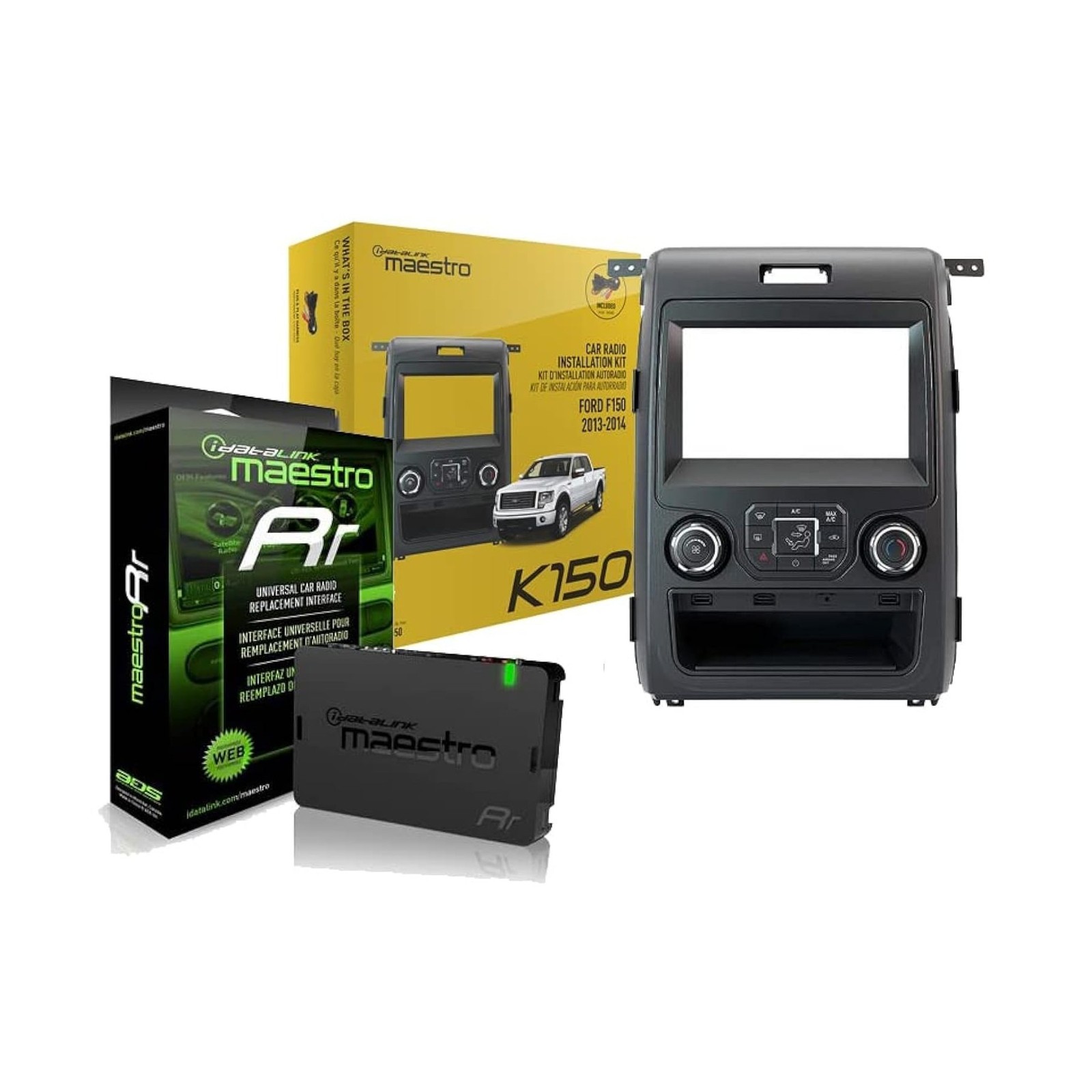 Maestro KIT-F150 Installation Dash Kit Bundled with + (1) ADS-MRR Interface M...