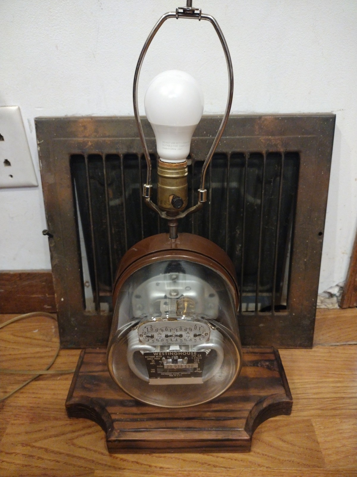 Working Vintage Westinghouse Electrical Meter Lamp