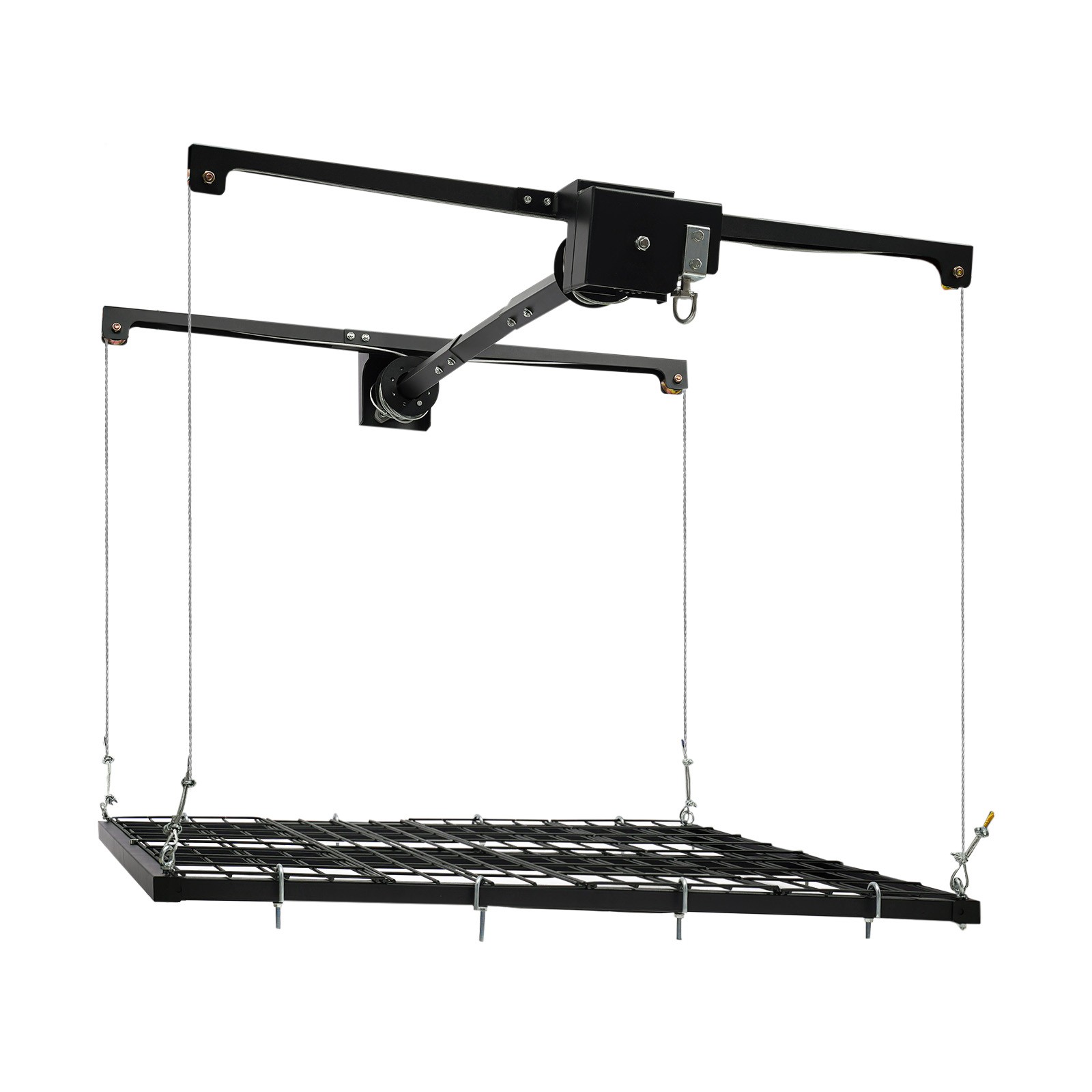 Overhead Garage Lifting Storage Steel Rack Organization Unit Adjustable Height