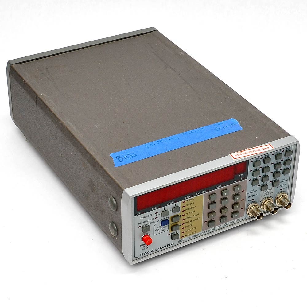 Racal-Dana 1992 Nanosecond Universal Counter DC-1.3GHz 3 Channels AS-IS Bad Disp