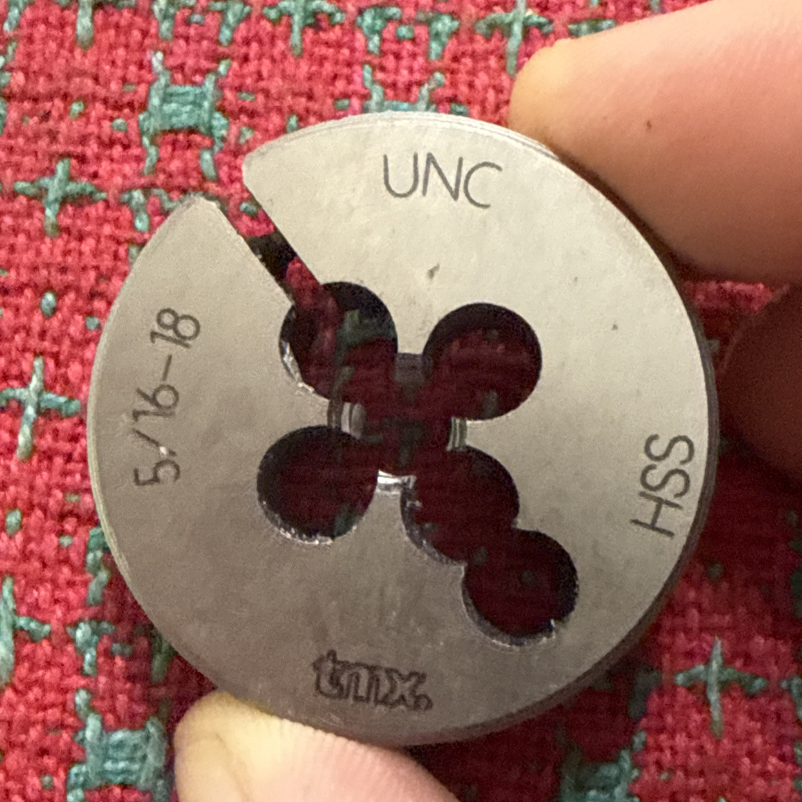 5/16-18 Adjustable Round Die 1.5” OD NOS