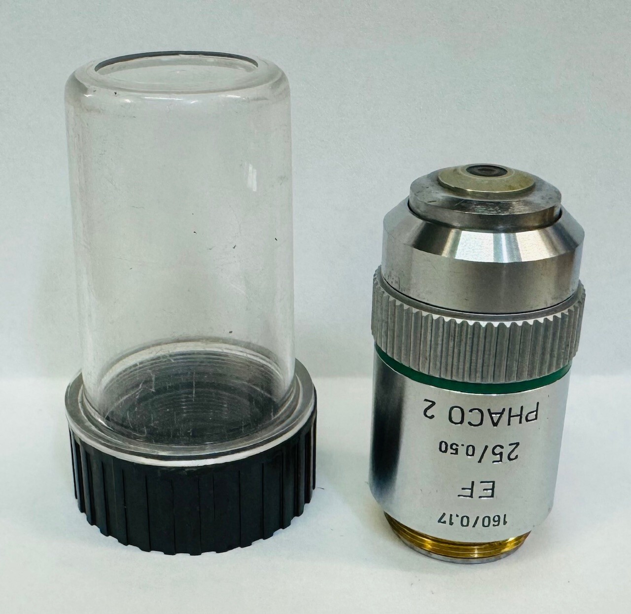 Leitz EF 25X/0.50 Phaco 2 Phase Contrast Microscope Objective Lens 160mm 719768