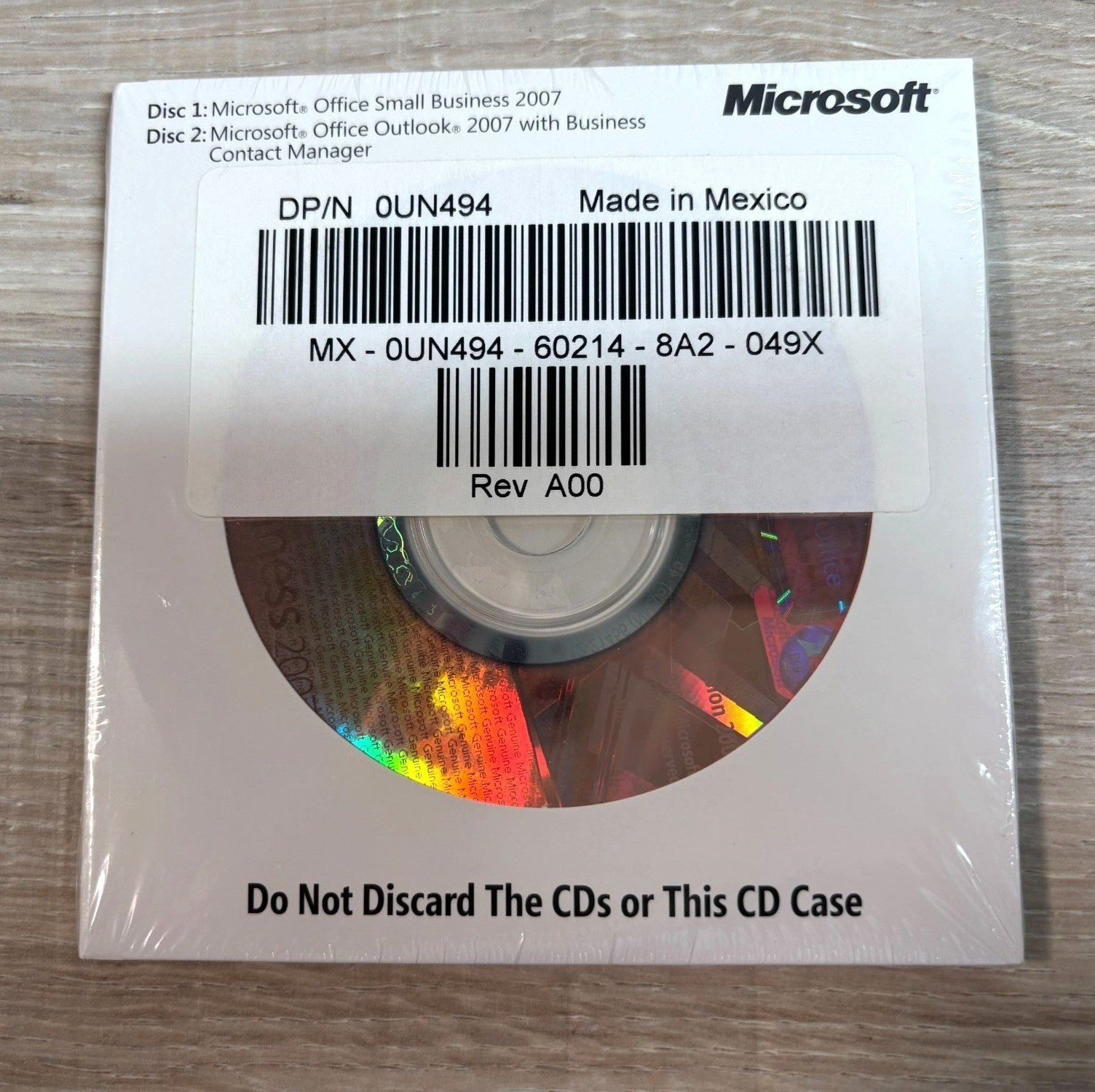 Microsoft Office Small Business 2007 Sealed 2-Disc Set with Product Key OEM