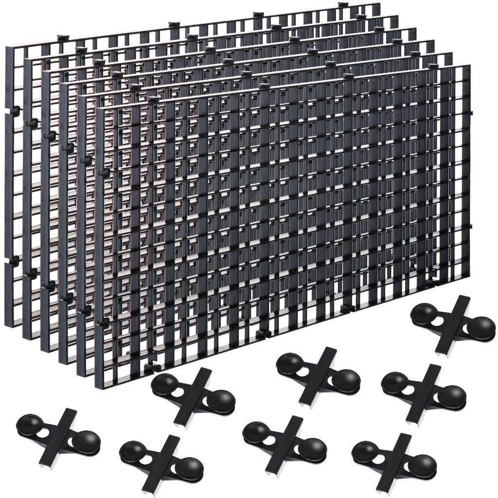 Fish Tank Divider Aquarium Divider with Suction Cups Plastic Egg Crate Partition