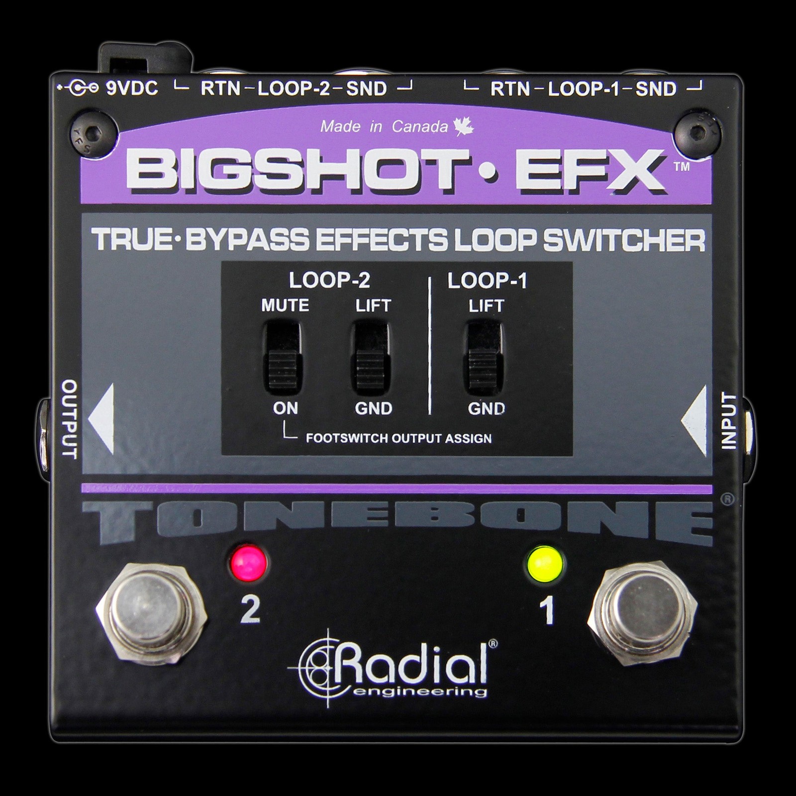 Radial Engineering BigShot EFX True Bypass Effects Loop Switcher