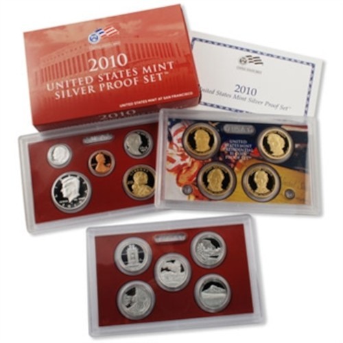 2010 US Mint Silver Proof Set 14 coin OGP COA