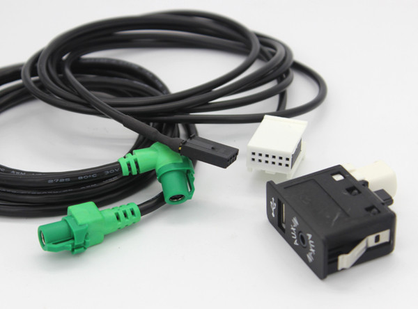 Retrofit USB AUX Auxiliary Input Socket CABLE For BMW E60 E90 E92 93 F10 F12 E70