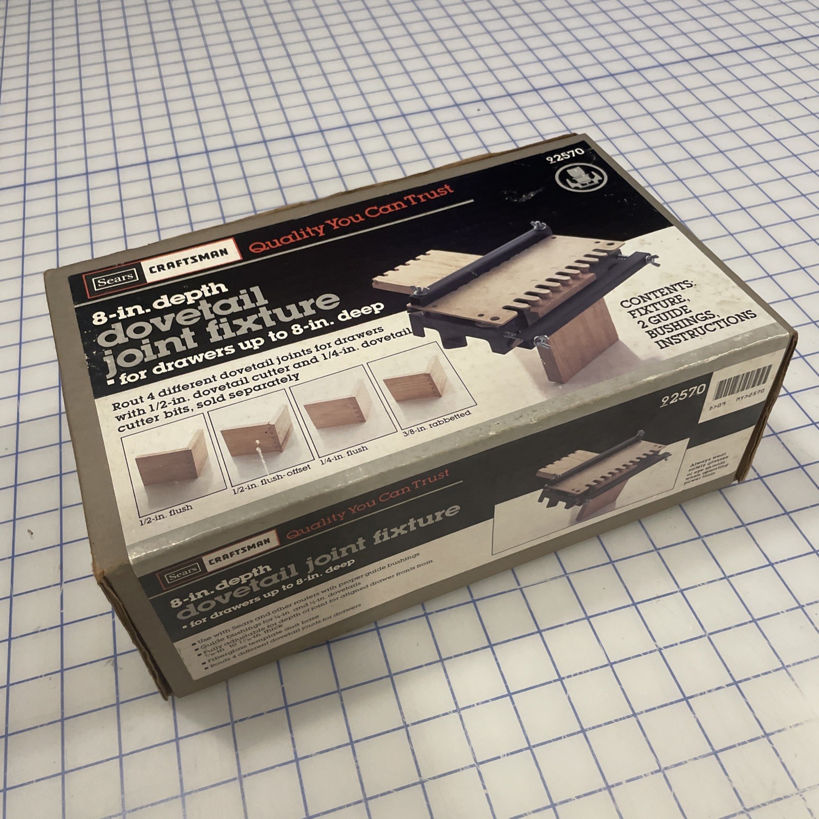 Sears Craftsman 8” Dovetail Joint Fixture 92570 Vintage Made In USA