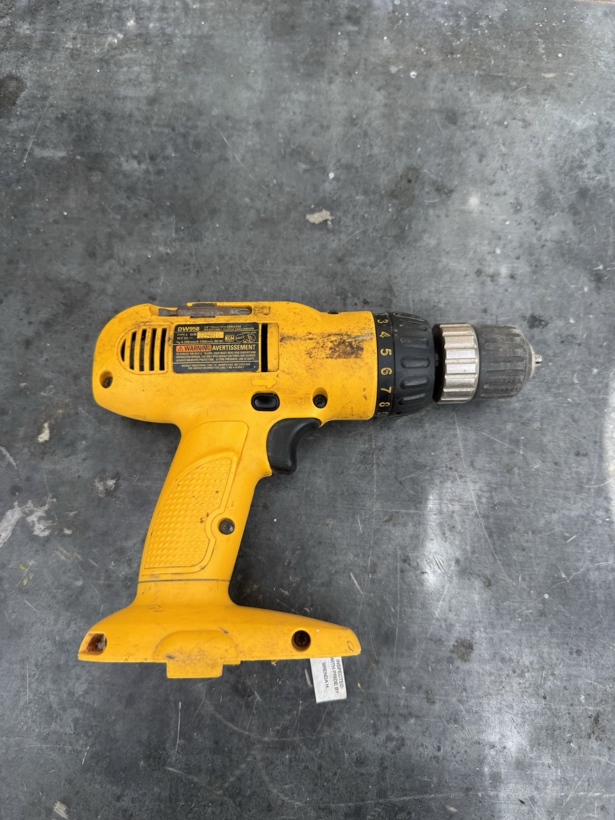 Dewalt DW958 3/8" Cordless Drill/Driver 18V No Battery Tool Only