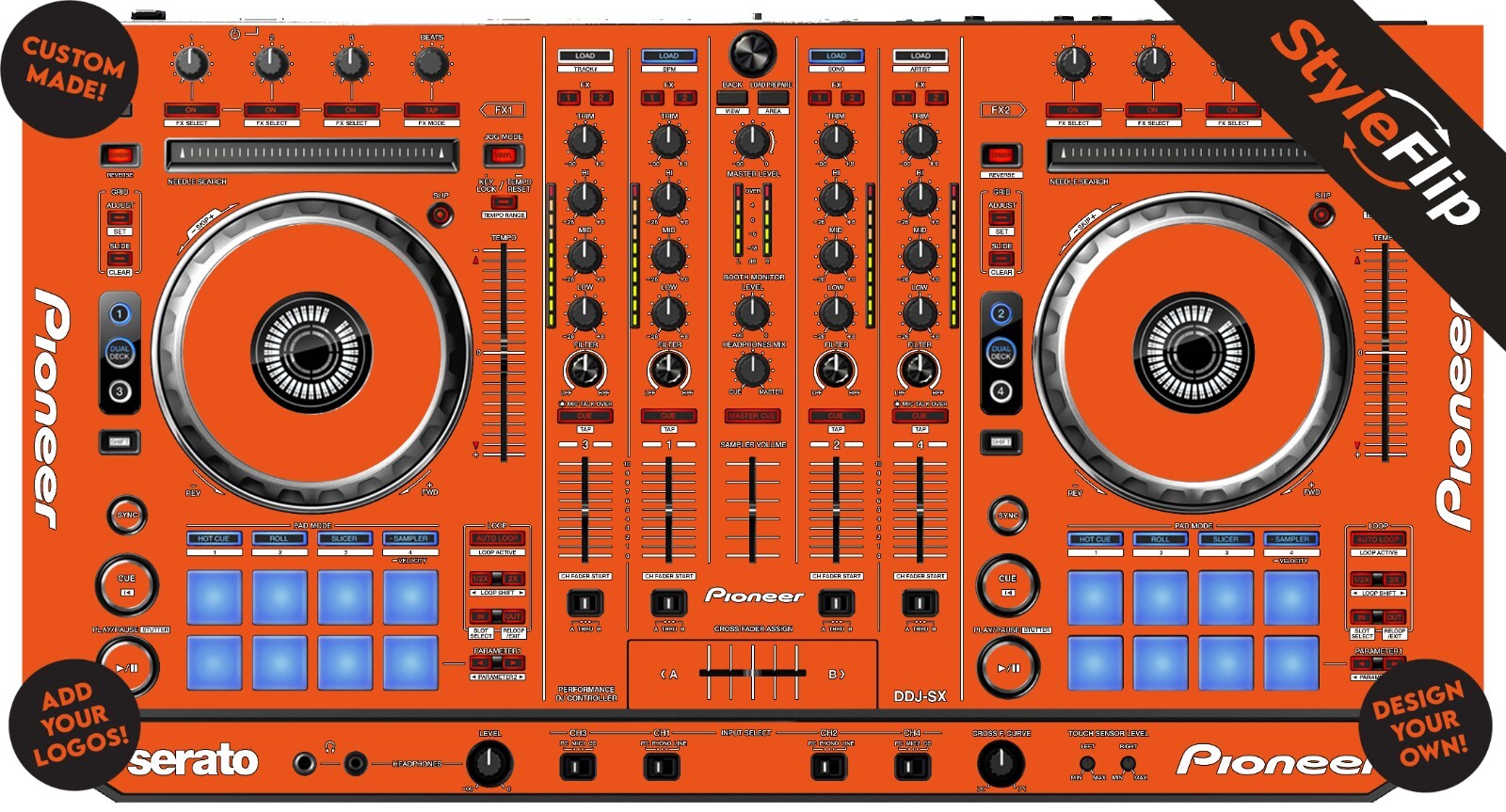 Pioneer DDJ-SX Skin | Custom Design | Protective Decal | StyleFlip Skins