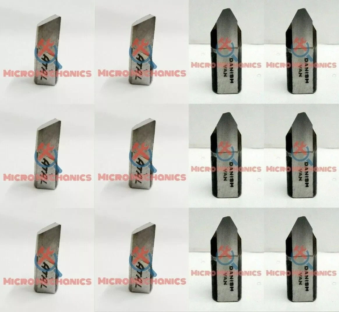 Set Of 12 Van Norman Boring Bar 6 Boring & 6 Facing Bit 944-944s-777 (Dia 3/8")