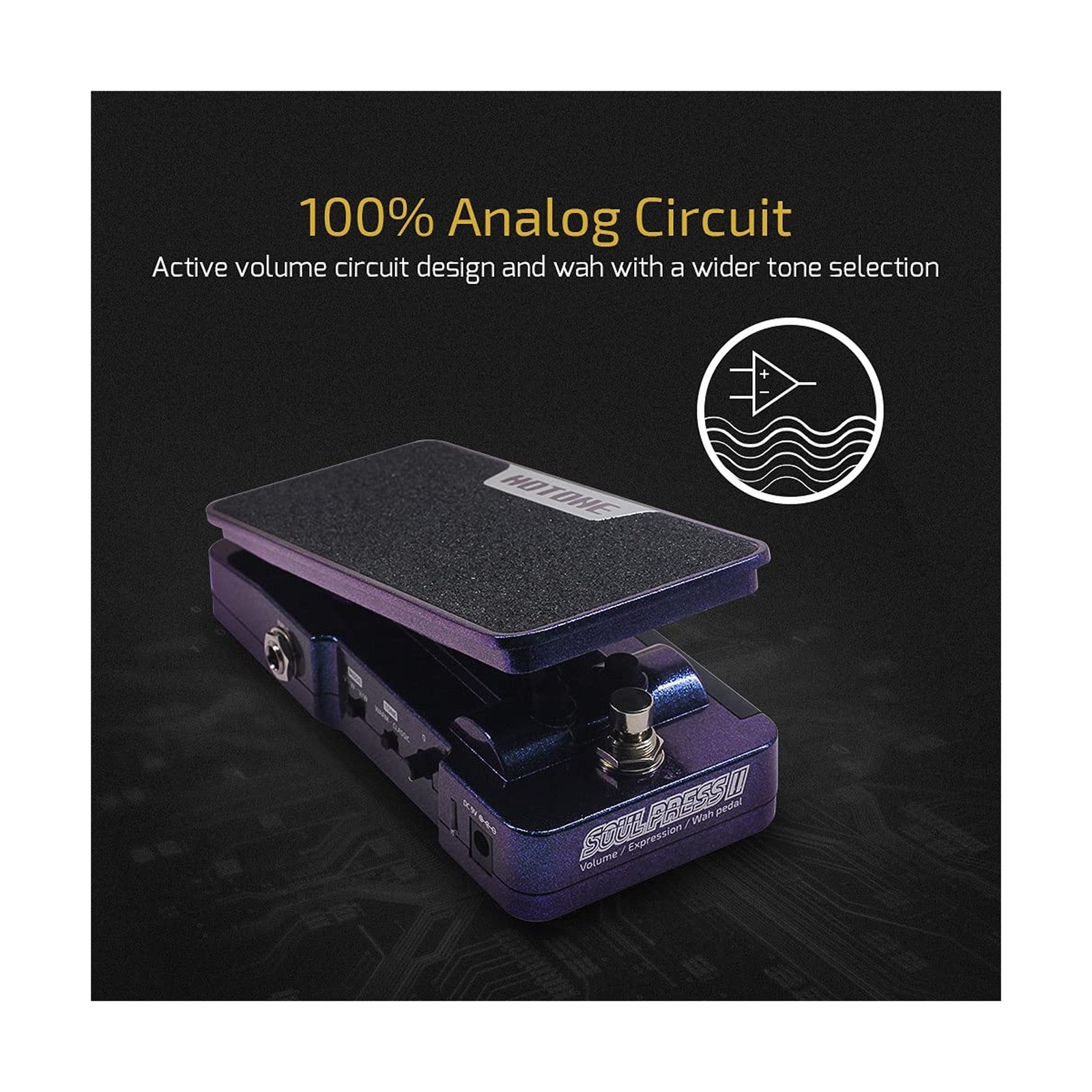Hotone Wah Active Volume Passive Expression Guitar Effects Pedal Switchable S...